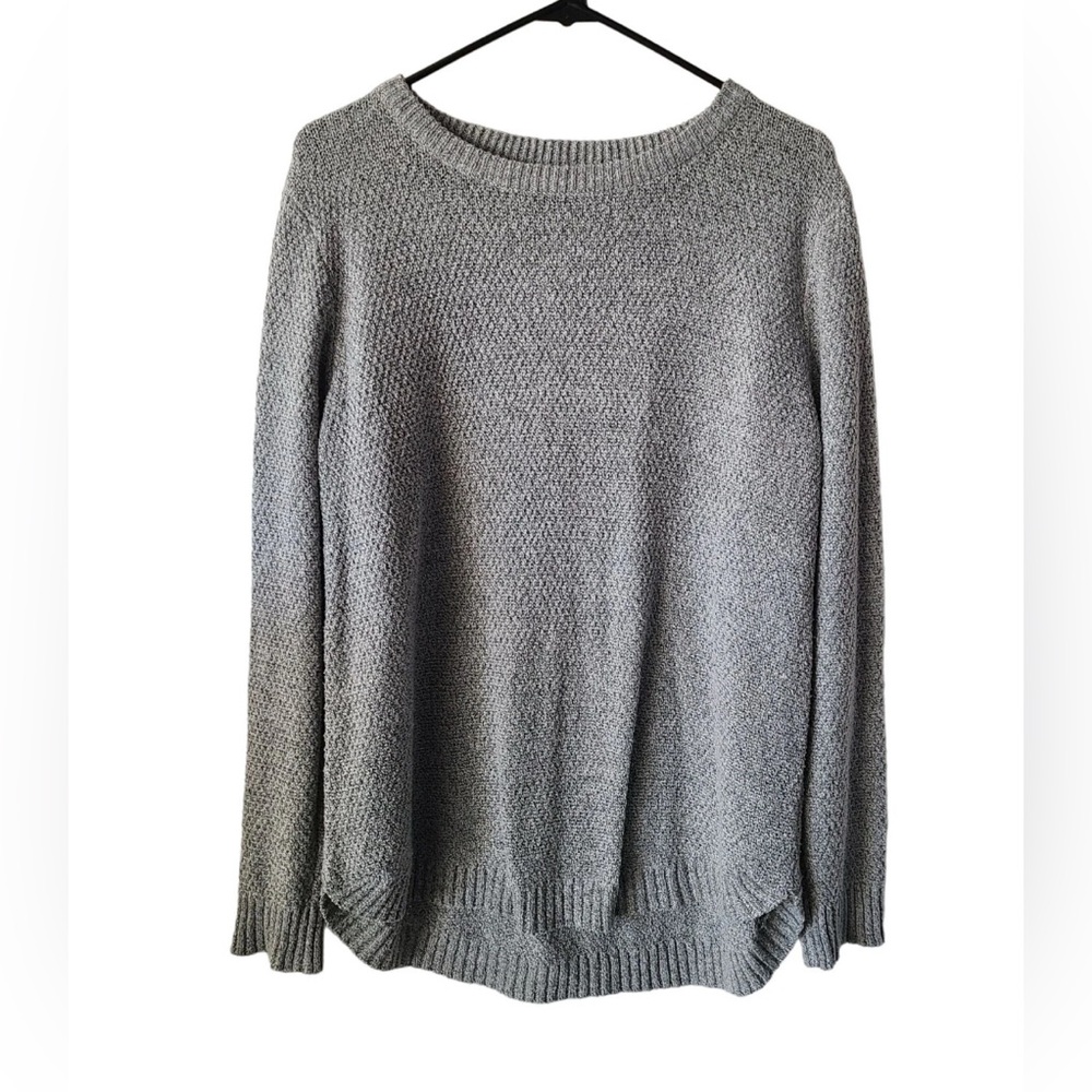 Pink Clover Light Gray Women's Crew Neck Sweater - Picture 1 of 8